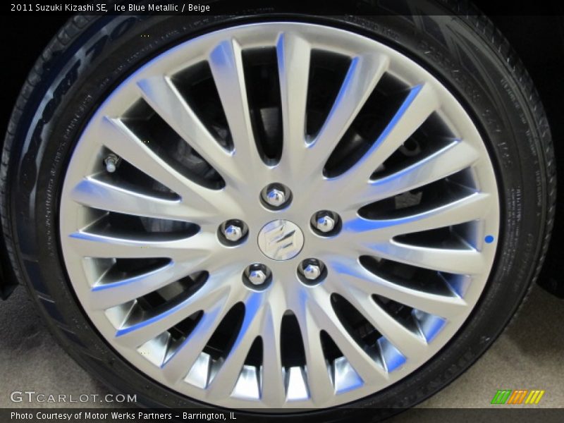 Ice Blue Metallic / Beige 2011 Suzuki Kizashi SE