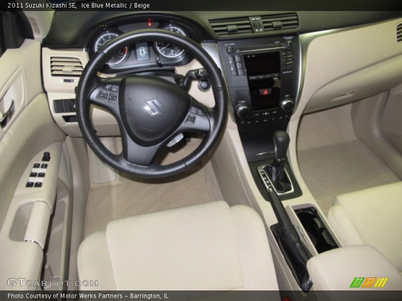 Ice Blue Metallic / Beige 2011 Suzuki Kizashi SE