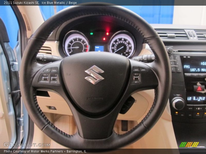 Ice Blue Metallic / Beige 2011 Suzuki Kizashi SE