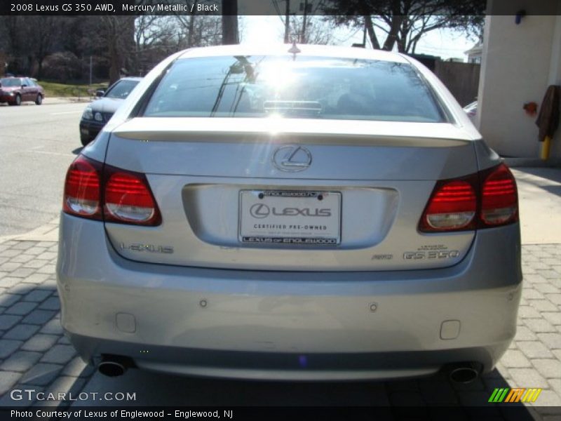Mercury Metallic / Black 2008 Lexus GS 350 AWD