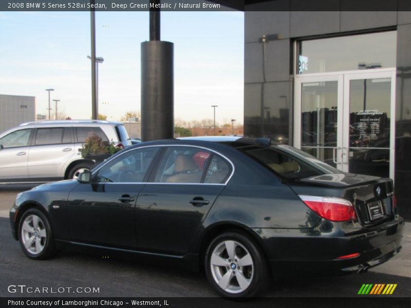 Deep Green Metallic / Natural Brown 2008 BMW 5 Series 528xi Sedan