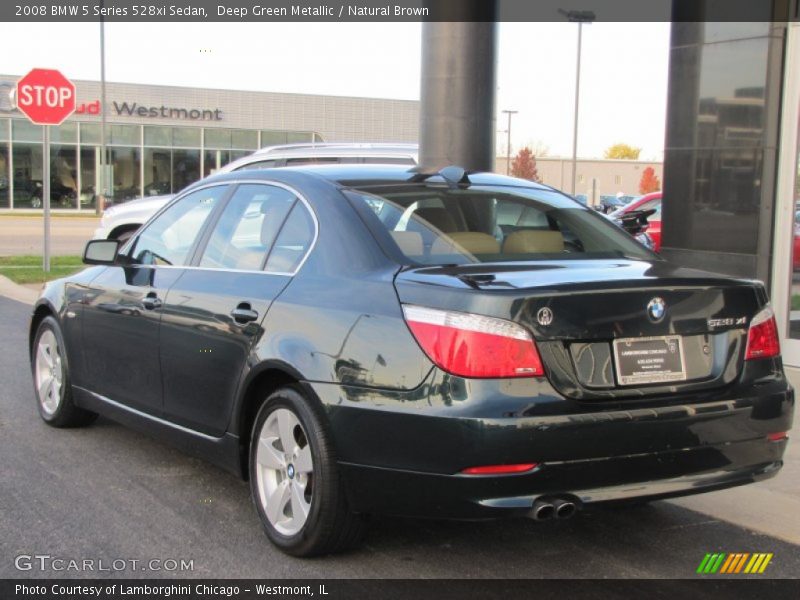 Deep Green Metallic / Natural Brown 2008 BMW 5 Series 528xi Sedan