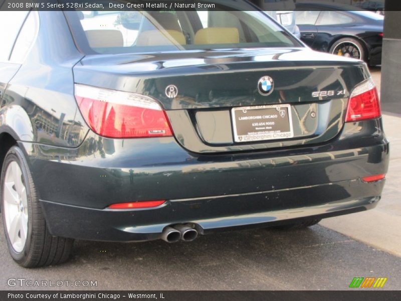 Deep Green Metallic / Natural Brown 2008 BMW 5 Series 528xi Sedan