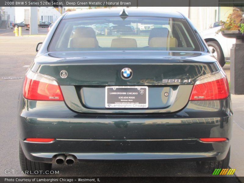 Deep Green Metallic / Natural Brown 2008 BMW 5 Series 528xi Sedan