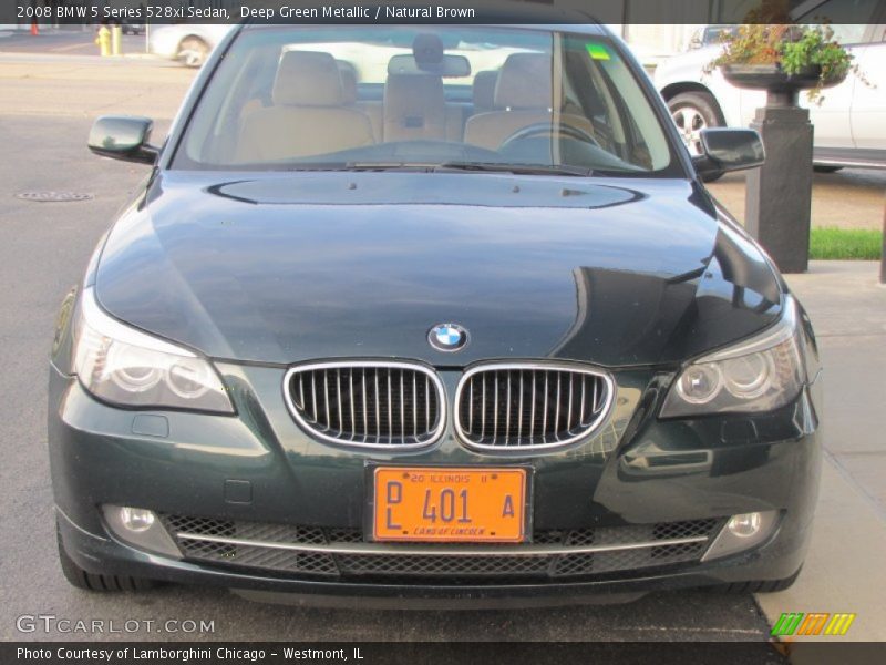 Deep Green Metallic / Natural Brown 2008 BMW 5 Series 528xi Sedan