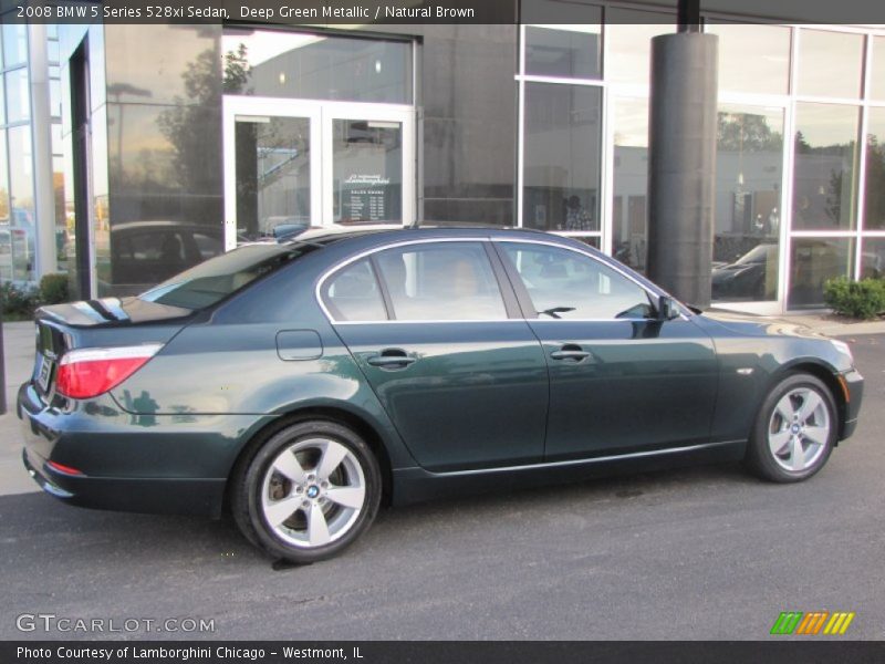 Deep Green Metallic / Natural Brown 2008 BMW 5 Series 528xi Sedan