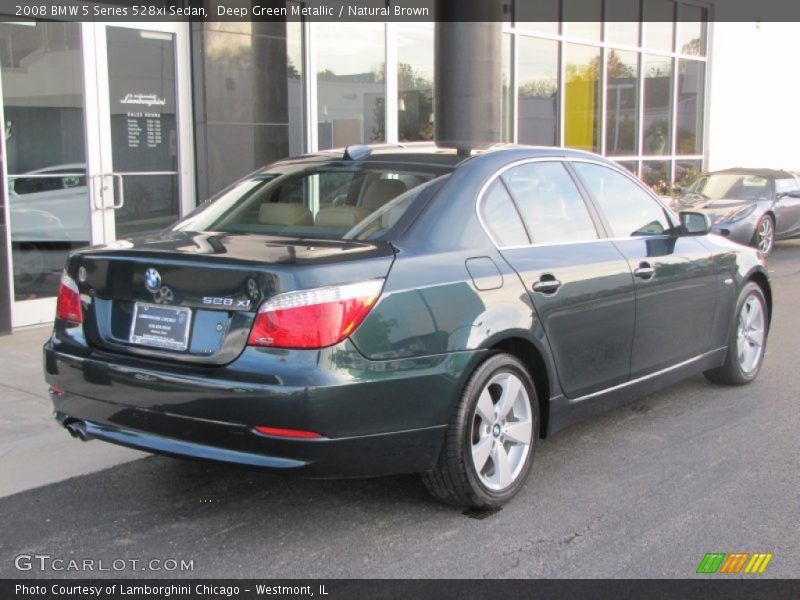 Deep Green Metallic / Natural Brown 2008 BMW 5 Series 528xi Sedan