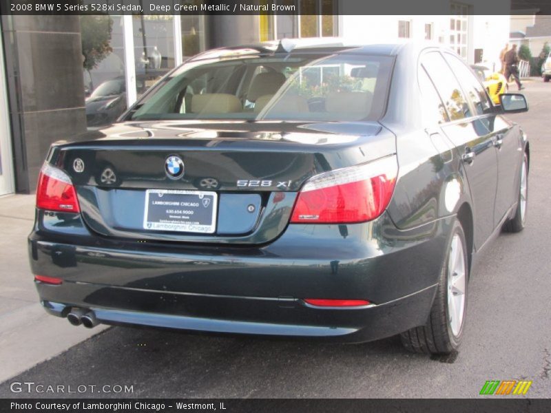 Deep Green Metallic / Natural Brown 2008 BMW 5 Series 528xi Sedan