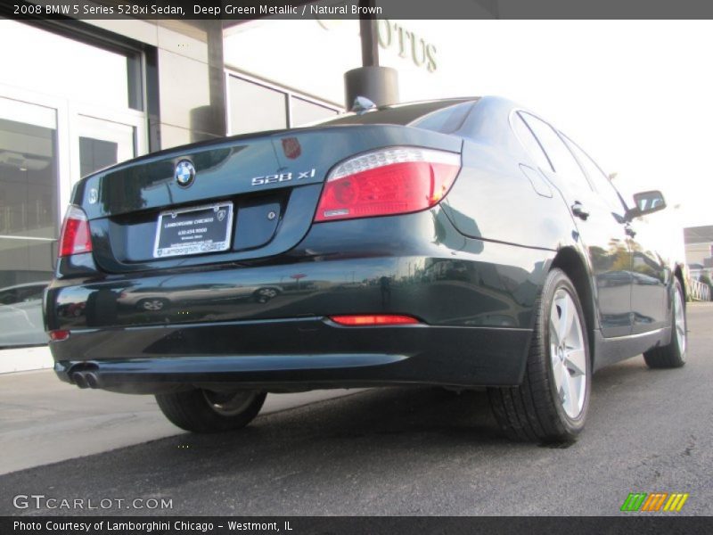 Deep Green Metallic / Natural Brown 2008 BMW 5 Series 528xi Sedan