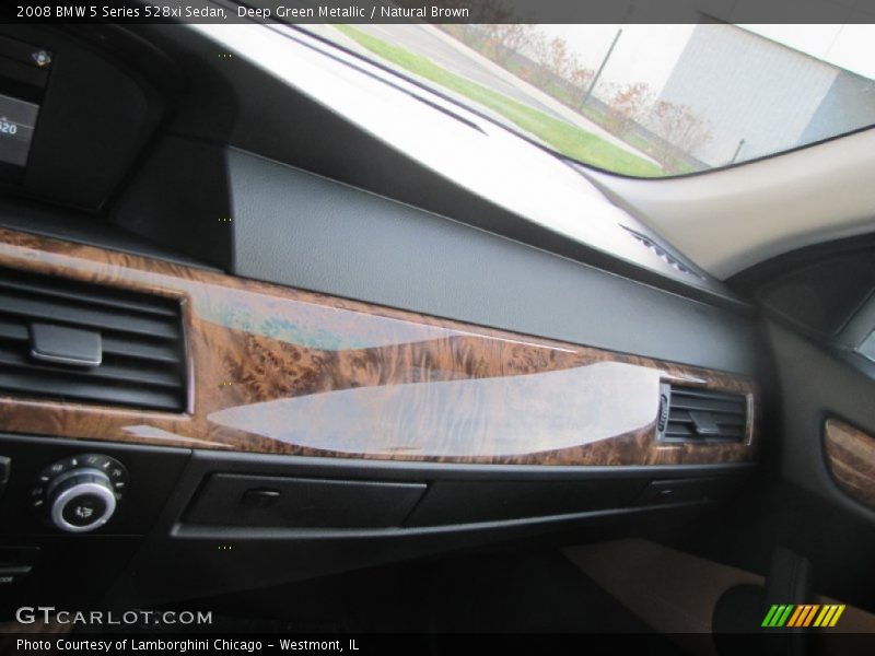 Deep Green Metallic / Natural Brown 2008 BMW 5 Series 528xi Sedan