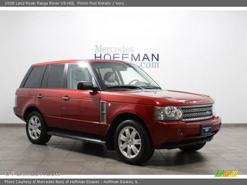 Rimini Red Metallic / Ivory 2008 Land Rover Range Rover V8 HSE