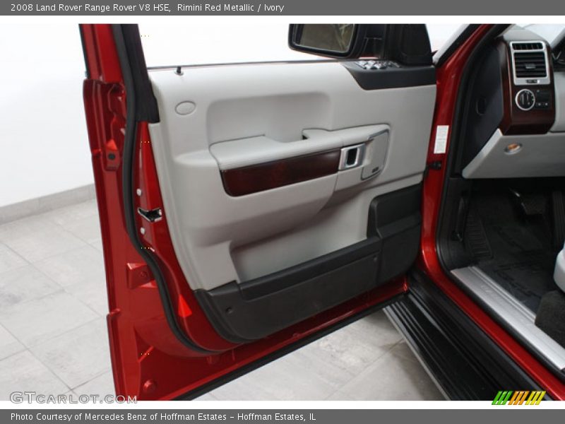 Rimini Red Metallic / Ivory 2008 Land Rover Range Rover V8 HSE
