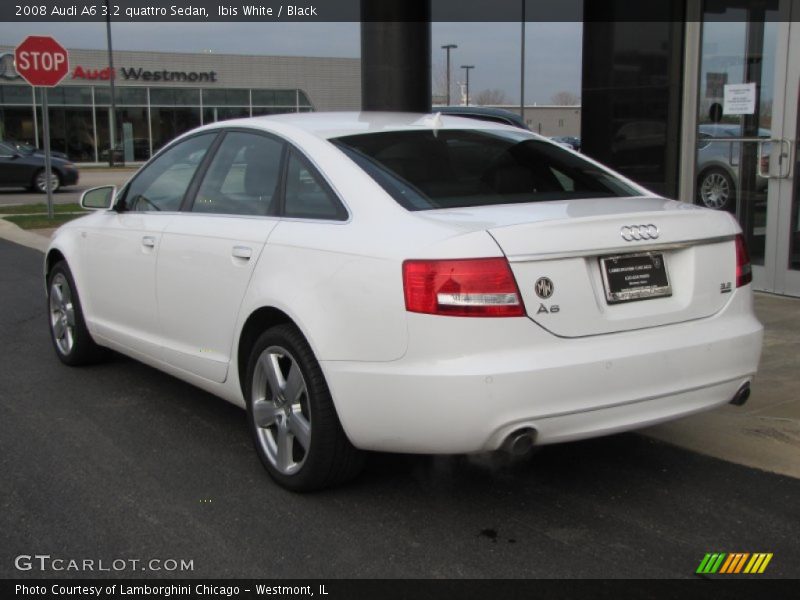 Ibis White / Black 2008 Audi A6 3.2 quattro Sedan