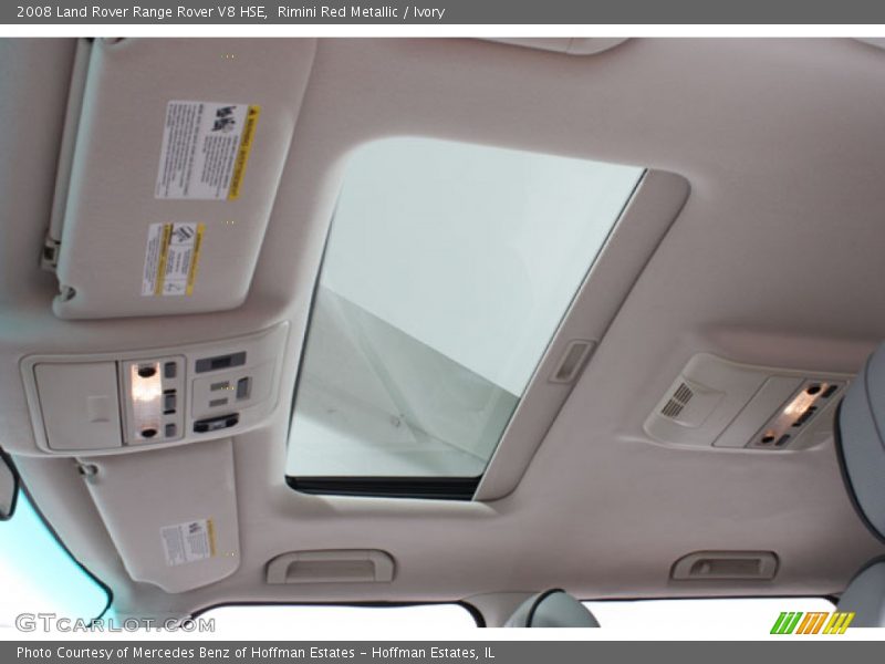 Rimini Red Metallic / Ivory 2008 Land Rover Range Rover V8 HSE