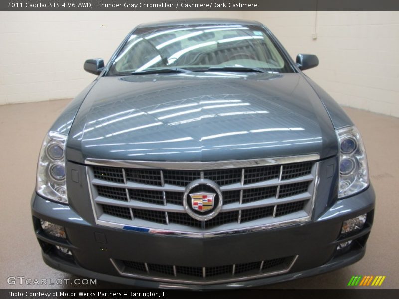 Thunder Gray ChromaFlair / Cashmere/Dark Cashmere 2011 Cadillac STS 4 V6 AWD