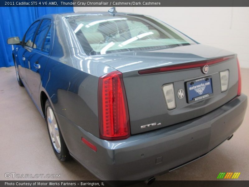 Thunder Gray ChromaFlair / Cashmere/Dark Cashmere 2011 Cadillac STS 4 V6 AWD