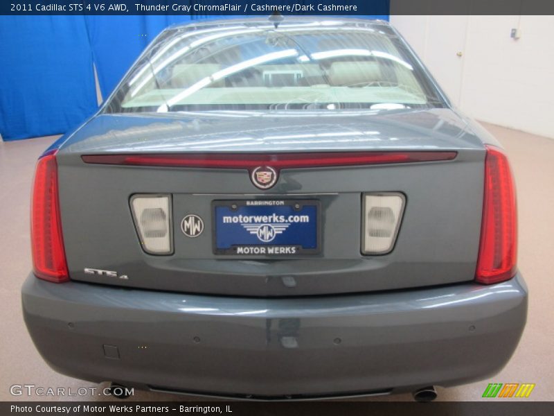 Thunder Gray ChromaFlair / Cashmere/Dark Cashmere 2011 Cadillac STS 4 V6 AWD