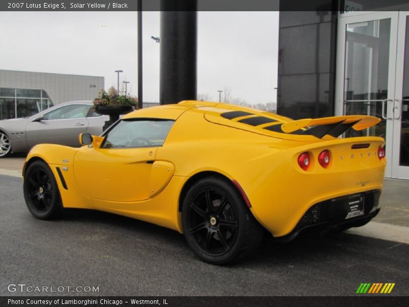 Solar Yellow / Black 2007 Lotus Exige S