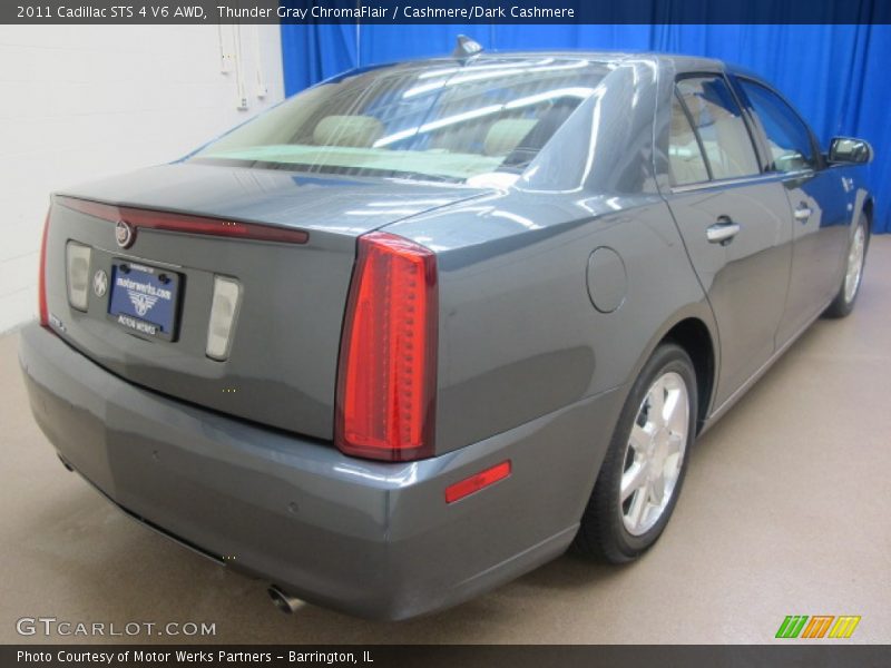 Thunder Gray ChromaFlair / Cashmere/Dark Cashmere 2011 Cadillac STS 4 V6 AWD