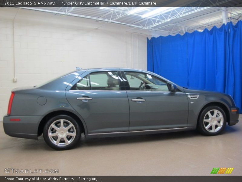 Thunder Gray ChromaFlair / Cashmere/Dark Cashmere 2011 Cadillac STS 4 V6 AWD