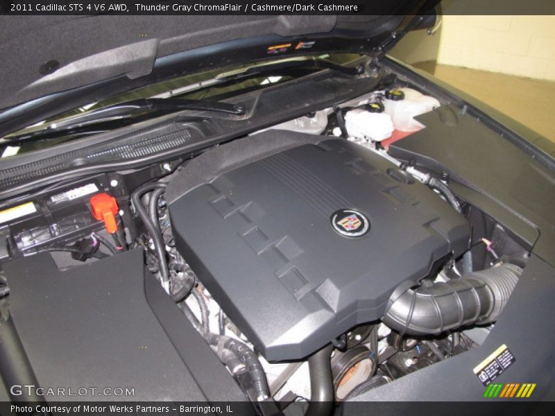 Thunder Gray ChromaFlair / Cashmere/Dark Cashmere 2011 Cadillac STS 4 V6 AWD