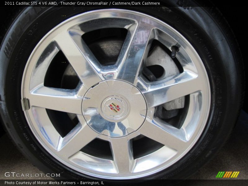 Thunder Gray ChromaFlair / Cashmere/Dark Cashmere 2011 Cadillac STS 4 V6 AWD