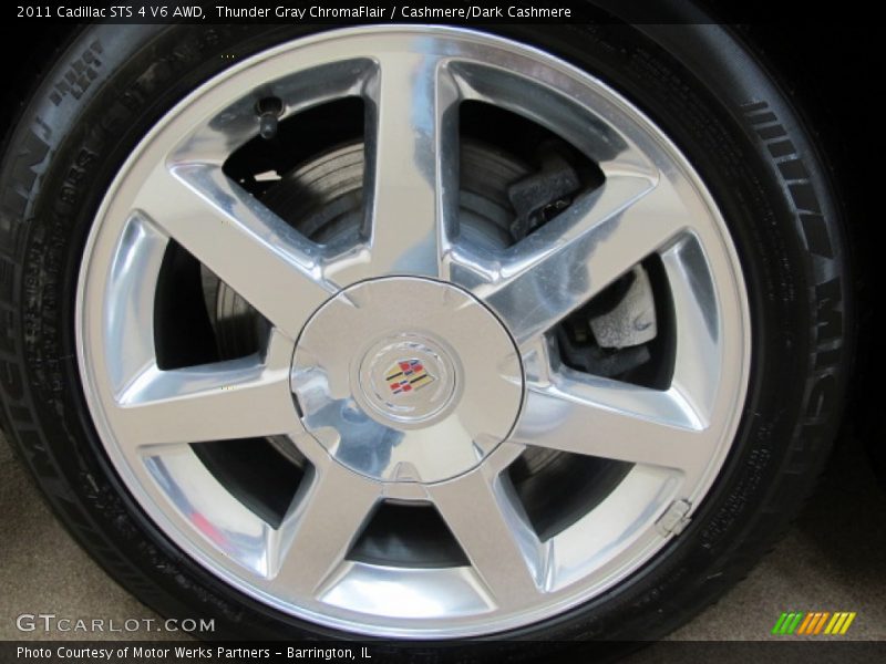 Thunder Gray ChromaFlair / Cashmere/Dark Cashmere 2011 Cadillac STS 4 V6 AWD