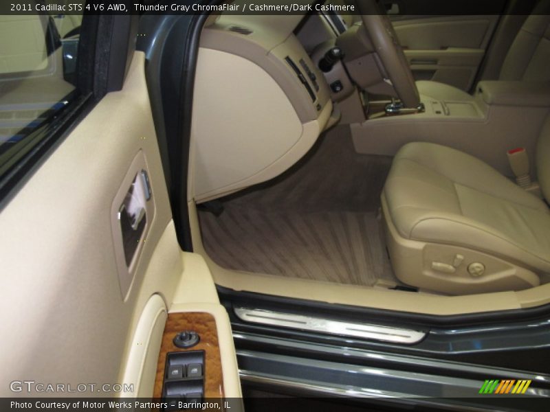 Thunder Gray ChromaFlair / Cashmere/Dark Cashmere 2011 Cadillac STS 4 V6 AWD