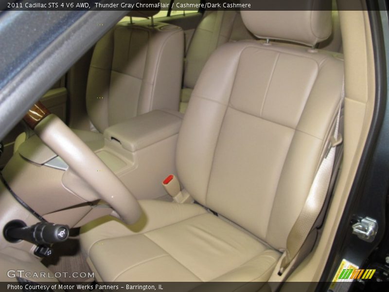 Thunder Gray ChromaFlair / Cashmere/Dark Cashmere 2011 Cadillac STS 4 V6 AWD