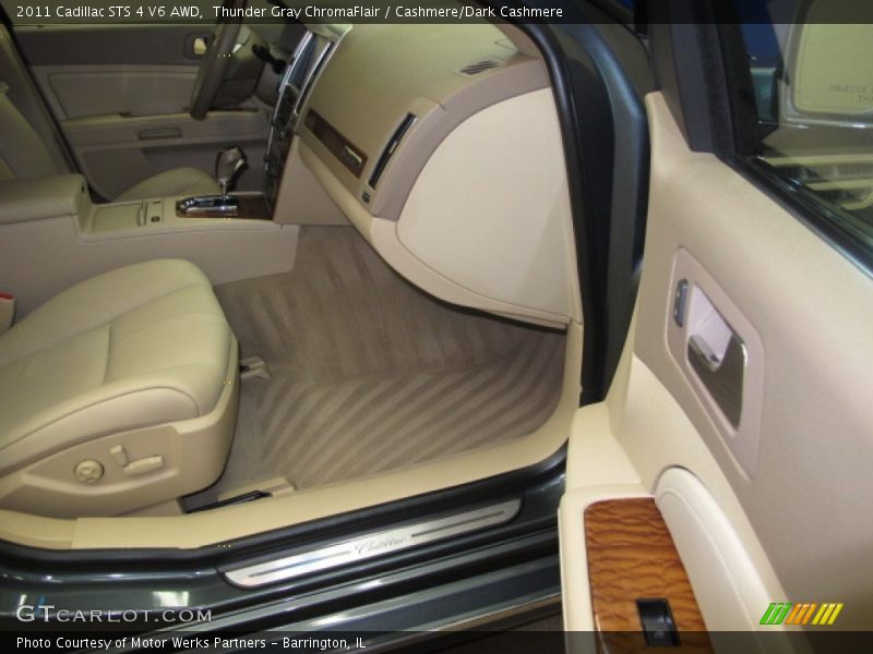 Thunder Gray ChromaFlair / Cashmere/Dark Cashmere 2011 Cadillac STS 4 V6 AWD