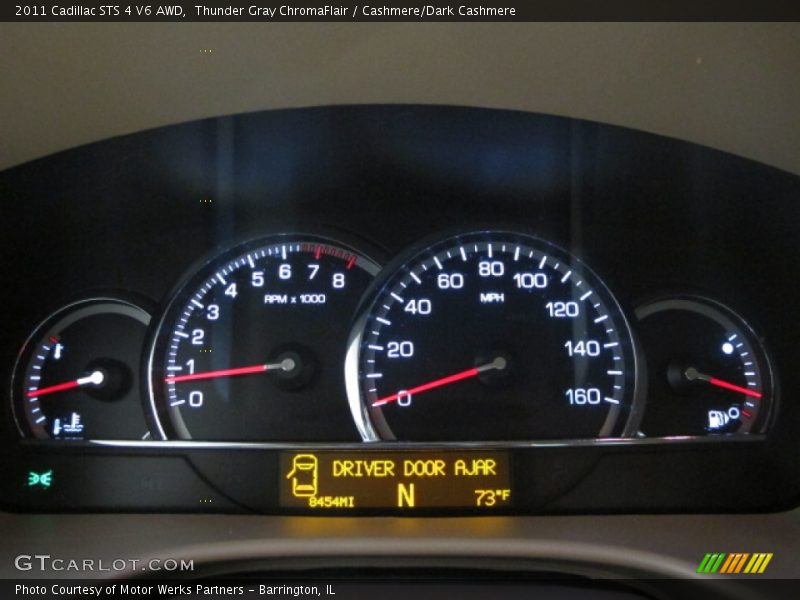 Thunder Gray ChromaFlair / Cashmere/Dark Cashmere 2011 Cadillac STS 4 V6 AWD