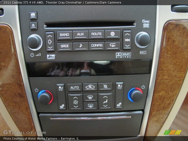 Thunder Gray ChromaFlair / Cashmere/Dark Cashmere 2011 Cadillac STS 4 V6 AWD