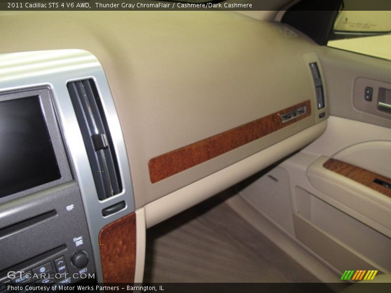 Thunder Gray ChromaFlair / Cashmere/Dark Cashmere 2011 Cadillac STS 4 V6 AWD