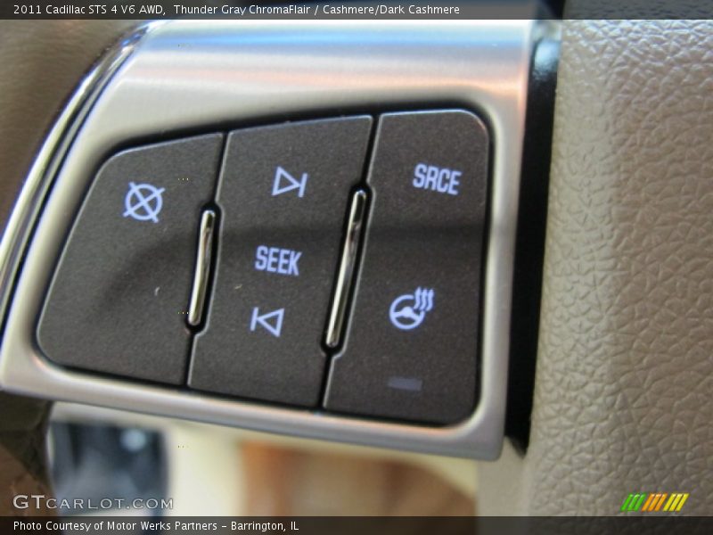 Thunder Gray ChromaFlair / Cashmere/Dark Cashmere 2011 Cadillac STS 4 V6 AWD