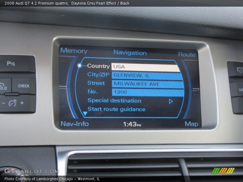 Daytona Grey Pearl Effect / Black 2008 Audi Q7 4.2 Premium quattro