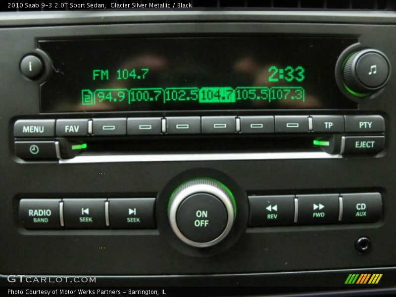 Audio System of 2010 9-3 2.0T Sport Sedan
