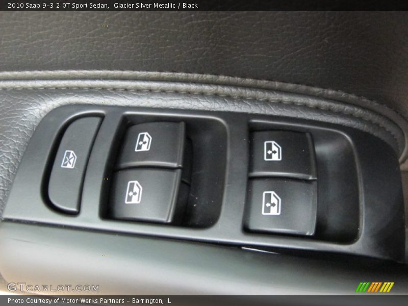 Glacier Silver Metallic / Black 2010 Saab 9-3 2.0T Sport Sedan