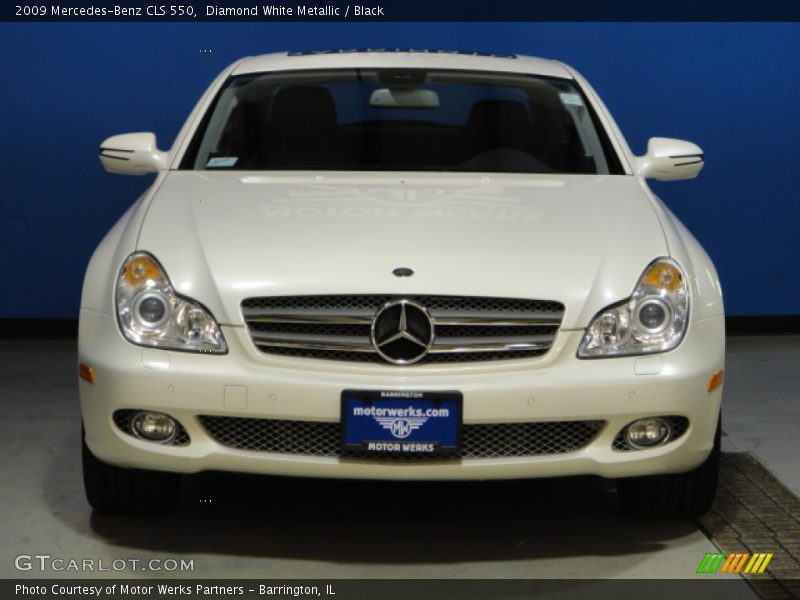 Diamond White Metallic / Black 2009 Mercedes-Benz CLS 550