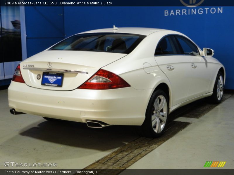 Diamond White Metallic / Black 2009 Mercedes-Benz CLS 550