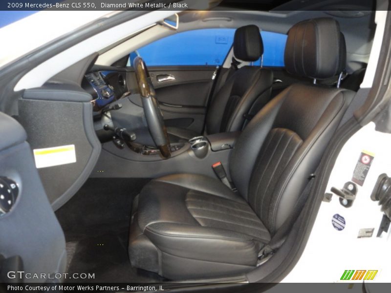 Diamond White Metallic / Black 2009 Mercedes-Benz CLS 550