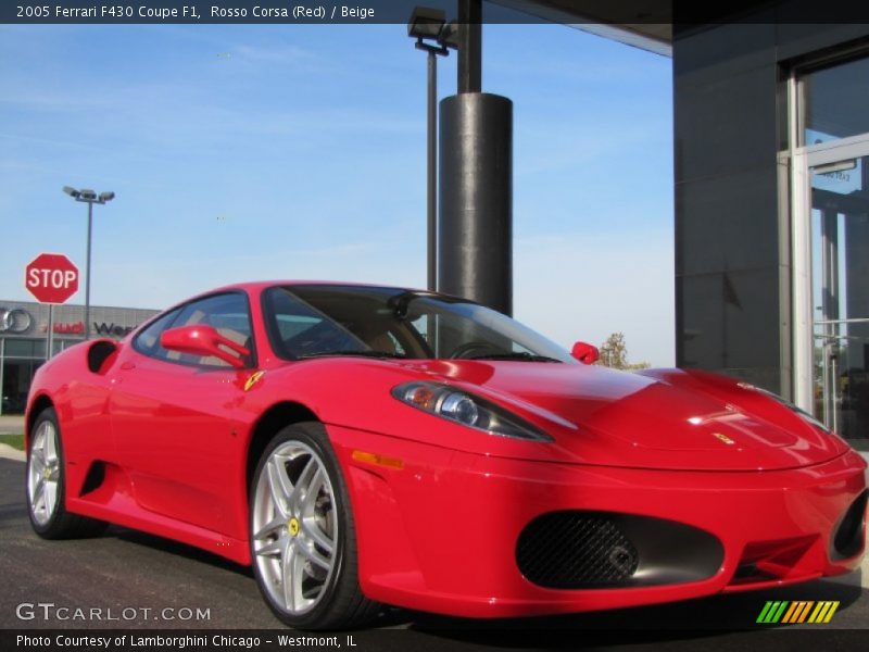 Rosso Corsa (Red) / Beige 2005 Ferrari F430 Coupe F1