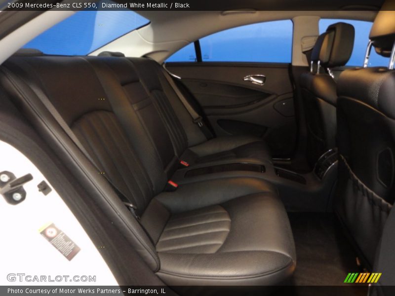 Diamond White Metallic / Black 2009 Mercedes-Benz CLS 550