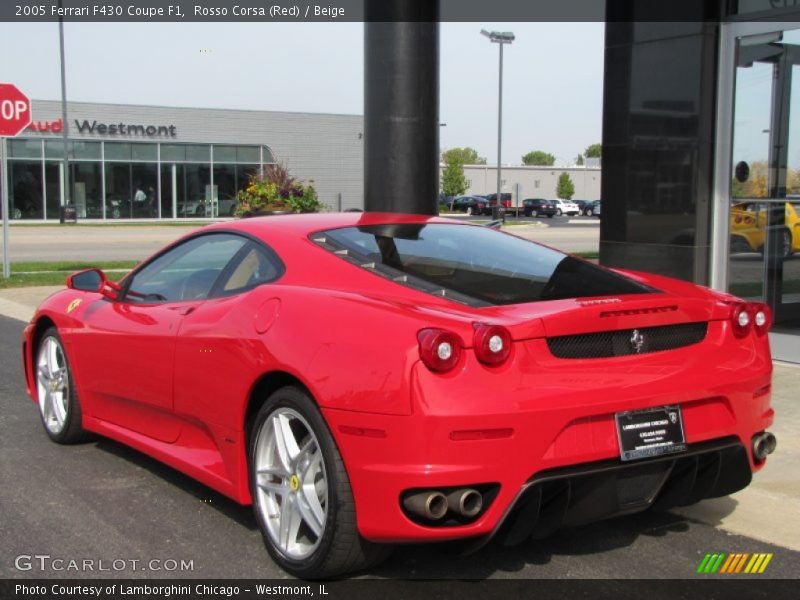 Rosso Corsa (Red) / Beige 2005 Ferrari F430 Coupe F1