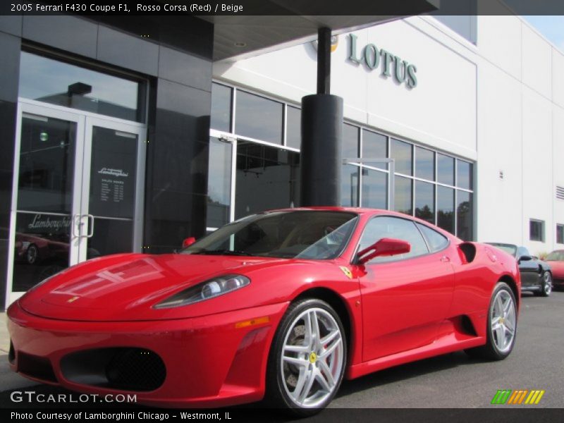 Rosso Corsa (Red) / Beige 2005 Ferrari F430 Coupe F1