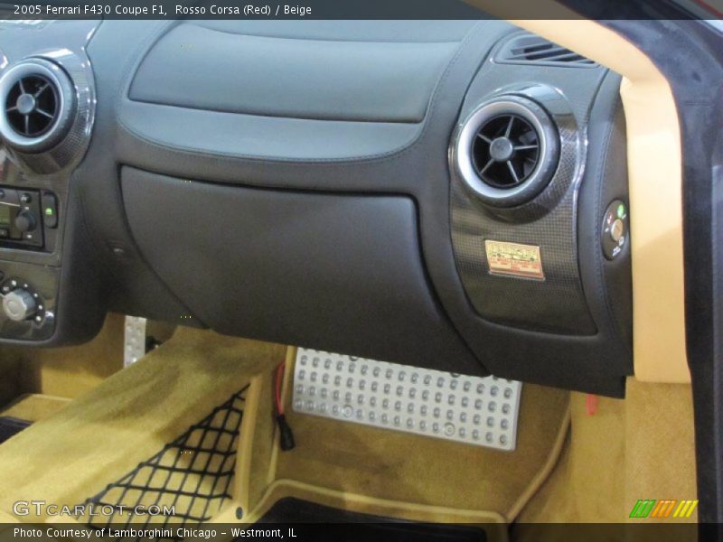 Dashboard of 2005 F430 Coupe F1