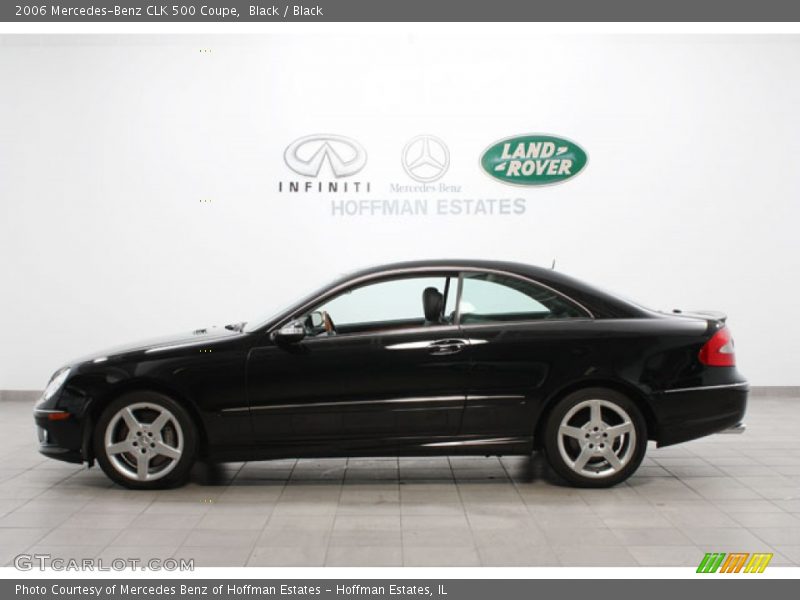 Black / Black 2006 Mercedes-Benz CLK 500 Coupe