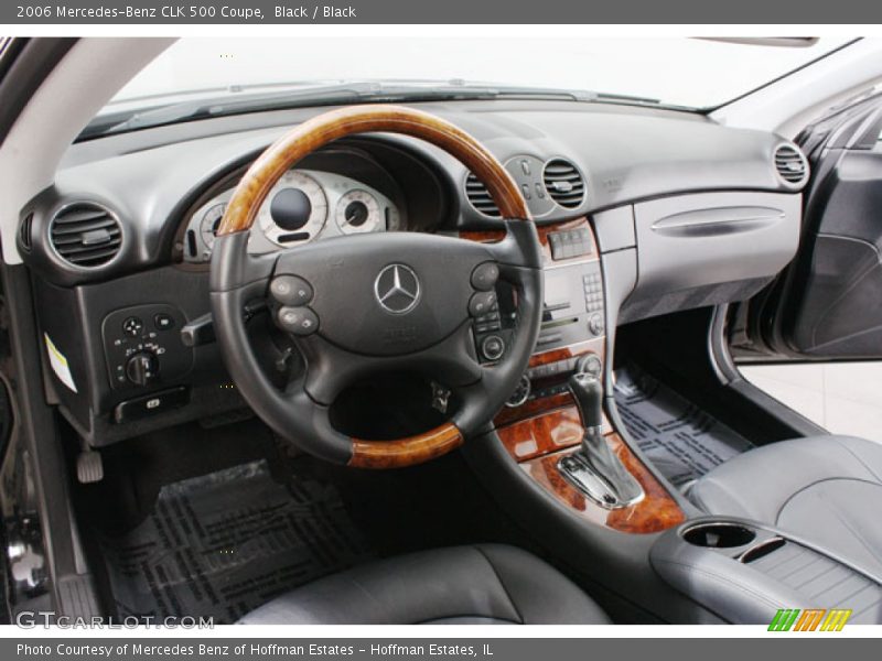 Black / Black 2006 Mercedes-Benz CLK 500 Coupe