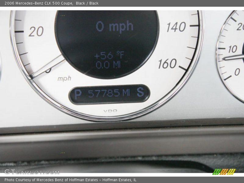 Black / Black 2006 Mercedes-Benz CLK 500 Coupe