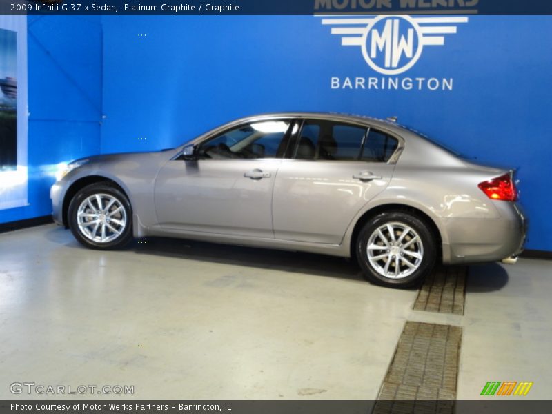 Platinum Graphite / Graphite 2009 Infiniti G 37 x Sedan