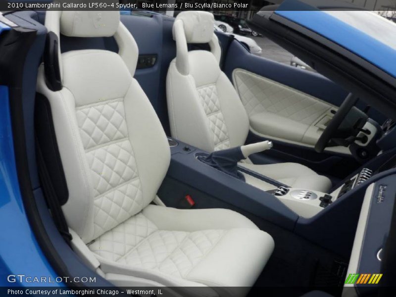  2010 Gallardo LP560-4 Spyder Blu Scylla/Bianco Polar Interior